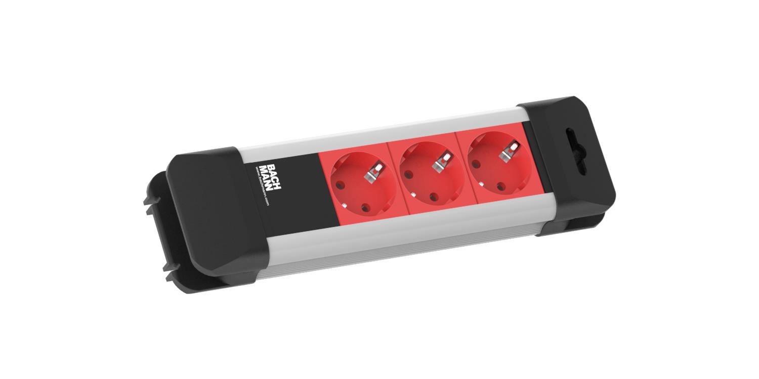 Bachmann Steckdosenleiste 3f. m.Kaltgerätestecker 330.300