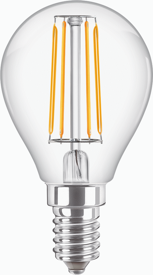 Signify Lampen LED-Tropfenlampe E14 klar Glas CorePro LED#34730400