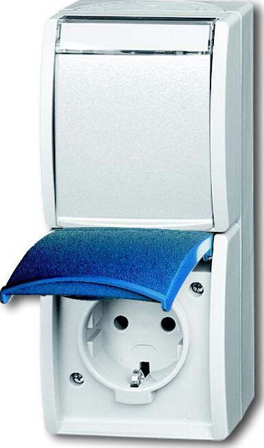 Busch-Jaeger Schuko-Steckdose 2f. senkrecht 20-02 EWN-53
