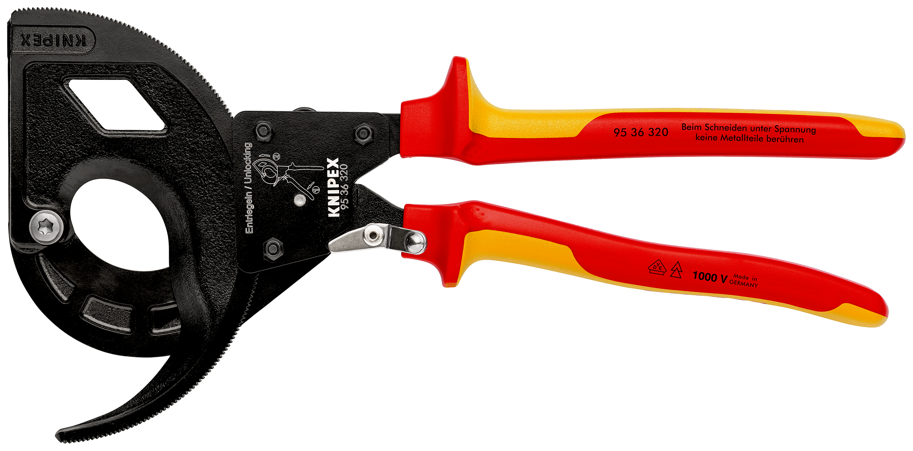 Knipex-Werk Kabelschneider isoliert, 320mm 95 36 320