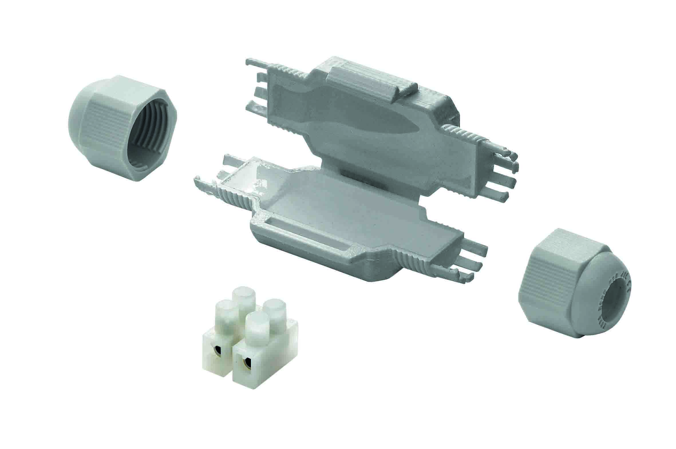 Grothe Mikro-Verbindungsmuffe f.Kabel b.2x2,5qmm BARNEY