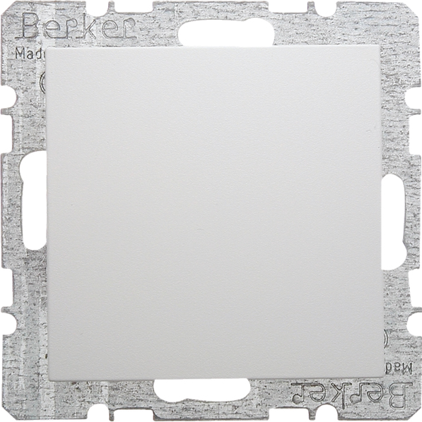 Berker Blindverschluss pws/matt m.Zentralstück 6710091909 Berker Blindverschluss pws/matt m.Zentralstück 6710091909