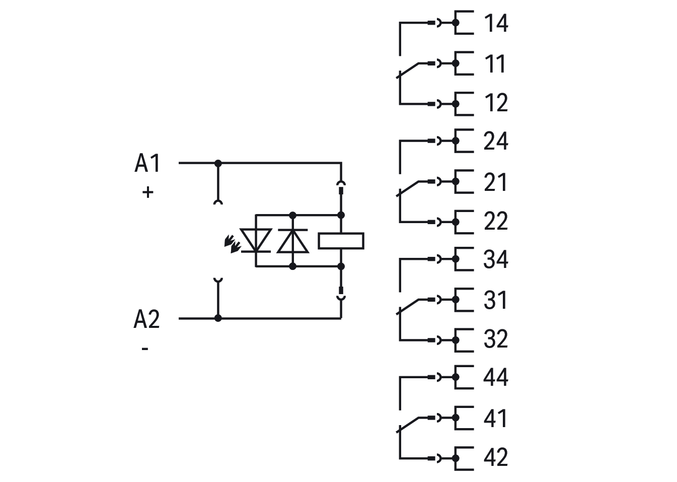 WAGO GmbH & Co. KG Relais-Baustein 24VDC 4XUM 858-304