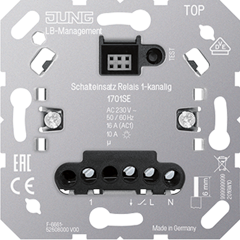 Jung Schalteinsatz Relais 1-kanalig 1701 SE