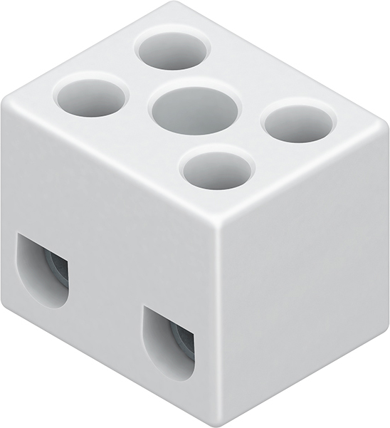 Kleinhuis Anschlussklemme 2,5qmm 2p Porzellan 127.G