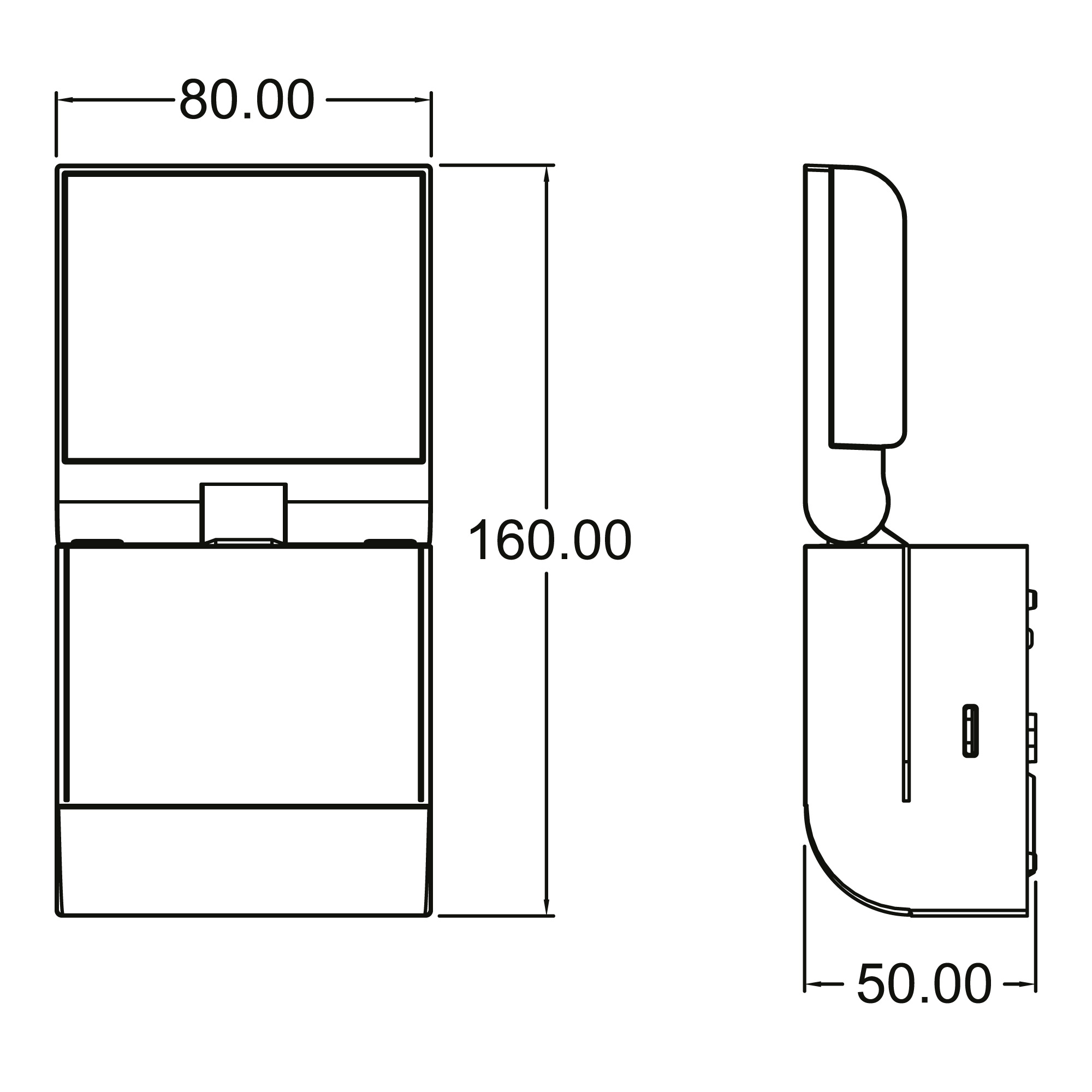 Theben theLeda S8-100 WH LED-Strahler dreh-/schwenkbar, Bewegungsmelder, 4000 K neutralweiß 1020800