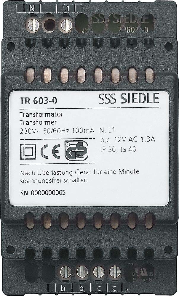 Siedle&Söhne Trafo TR 603-0