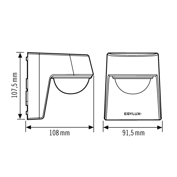 ESYLUX ESYLUX Bewegungsmelder anthrazit DEFENSOR #EM10025365