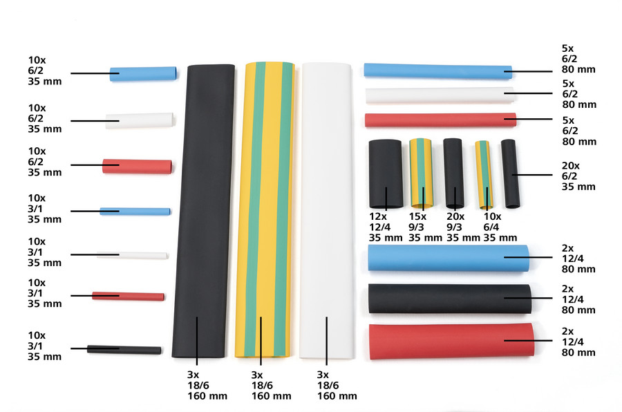 HellermannTyton Schrumpfschlauch-Set ShrinKit 321 u-Basic 380-03005