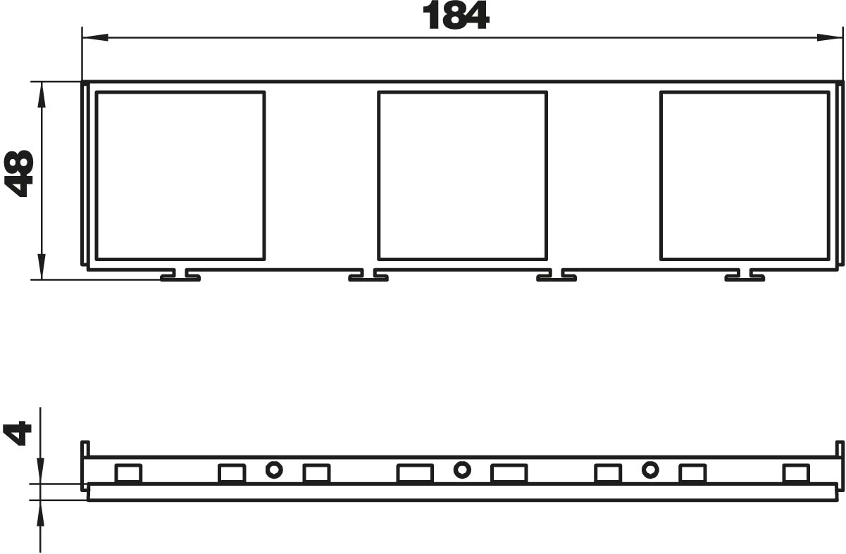 OBO Bettermann Vertr Einbaurahmen f.3x1 Modul 45 MT45V 3