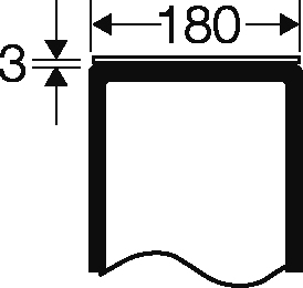 Hensel Verschlussplatte 180mm FP VP 18