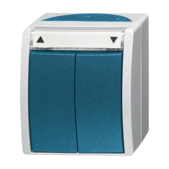 Busch-Jaeger Jalousietaster AP m.Beschriftungsbogen 2621/4 W-53