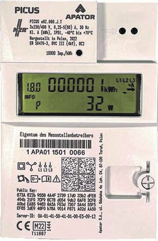 NZR Stromzähler 3 x 230/400V 23030627