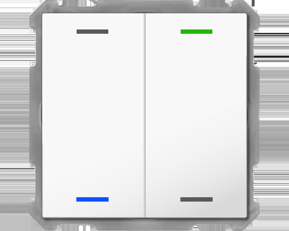 MDT technologies Taster Light 63 2-fach RGBW,Studiows,glä BE-TAL63T2.01