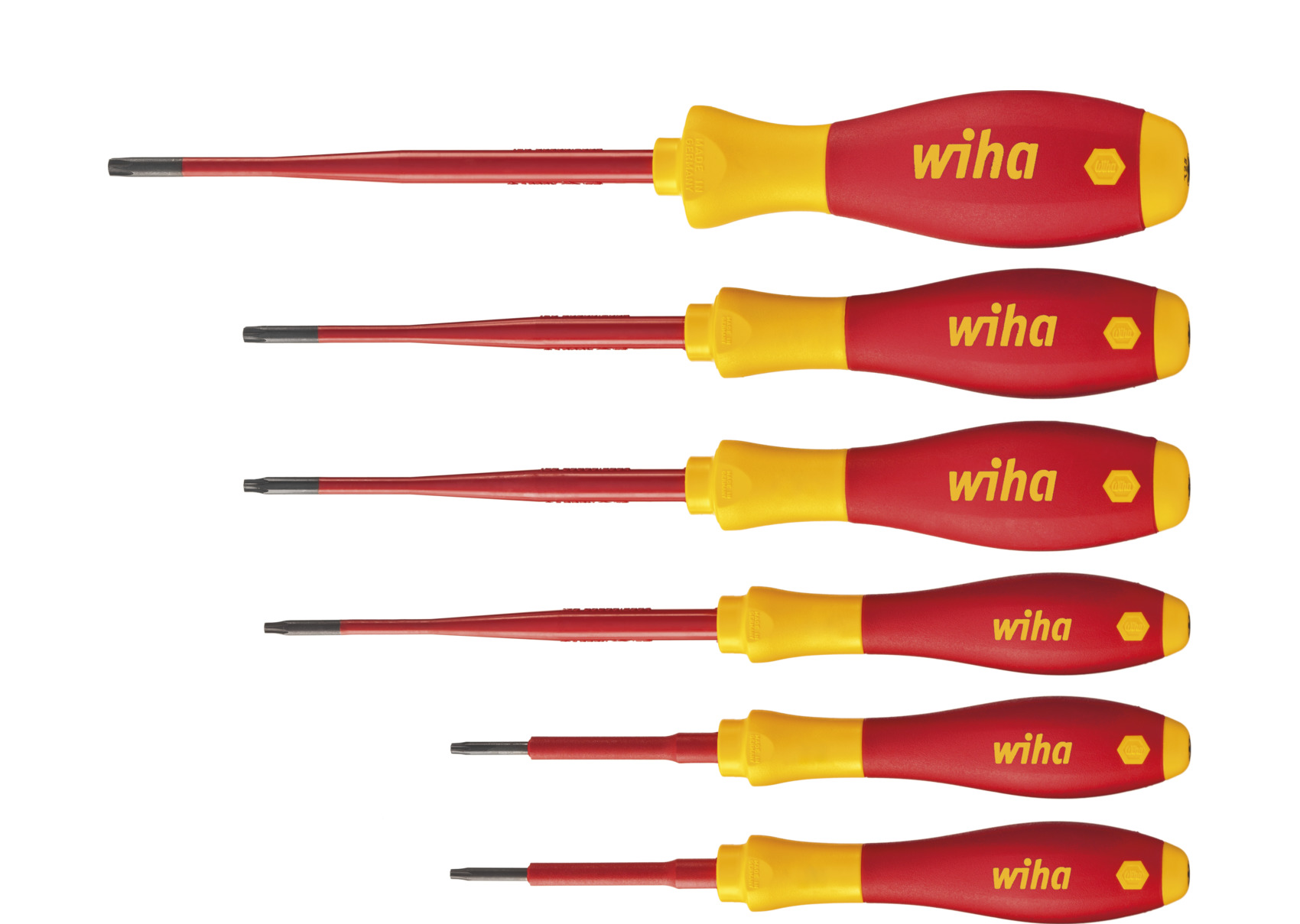 Wiha 6-rund Schraubendreher SoftFinish electric 3251SF K6 SATZ 6tlg