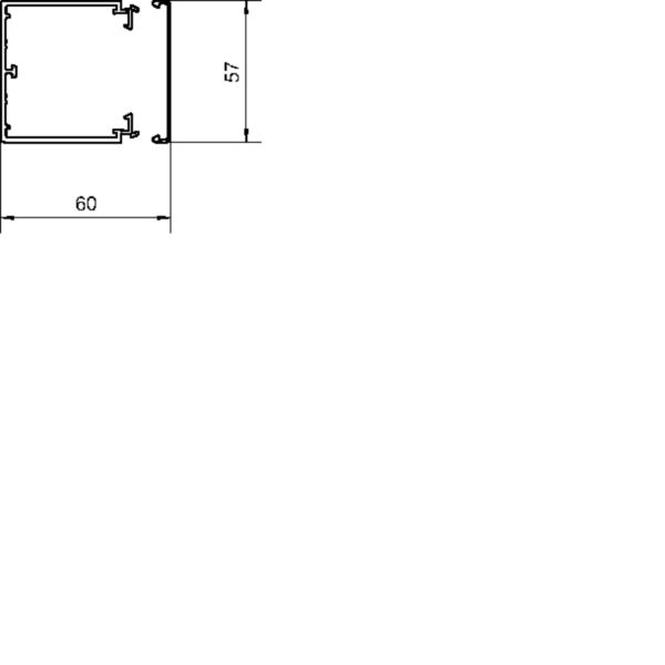 2 M Tehalit Leitungsführungskanal LF 60x60mm vw LF6006009016