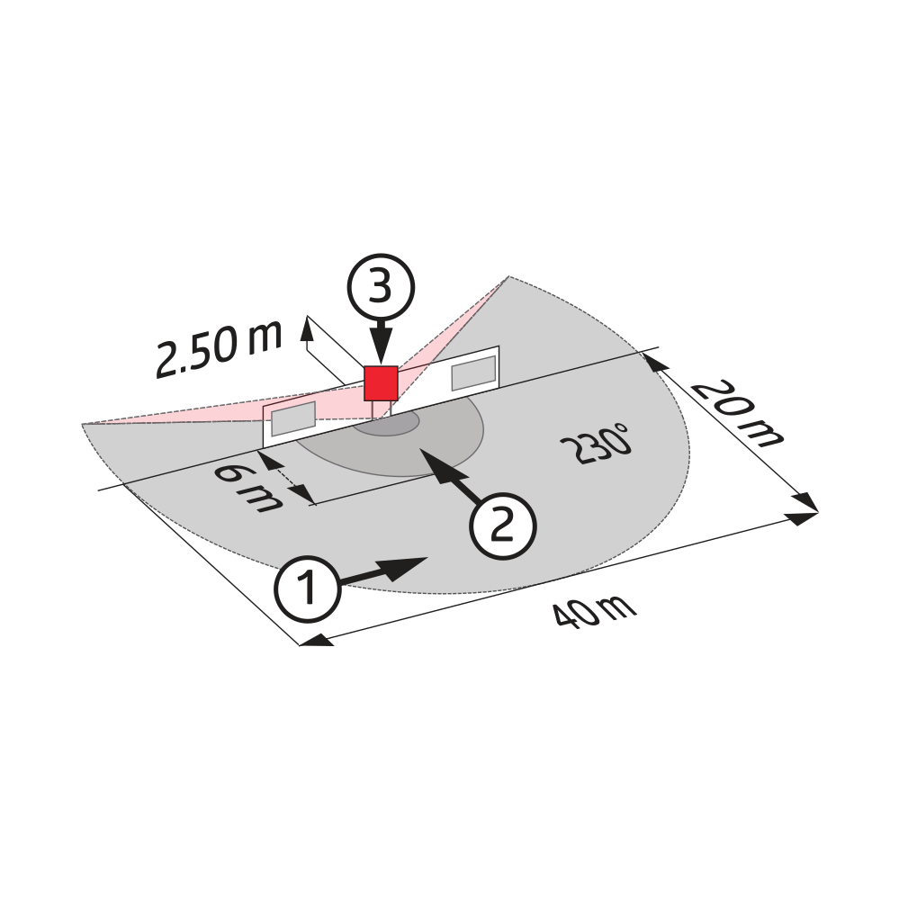 BEG Brück Electronic Bewegungsmelder weiß RC-plus next N230 ws