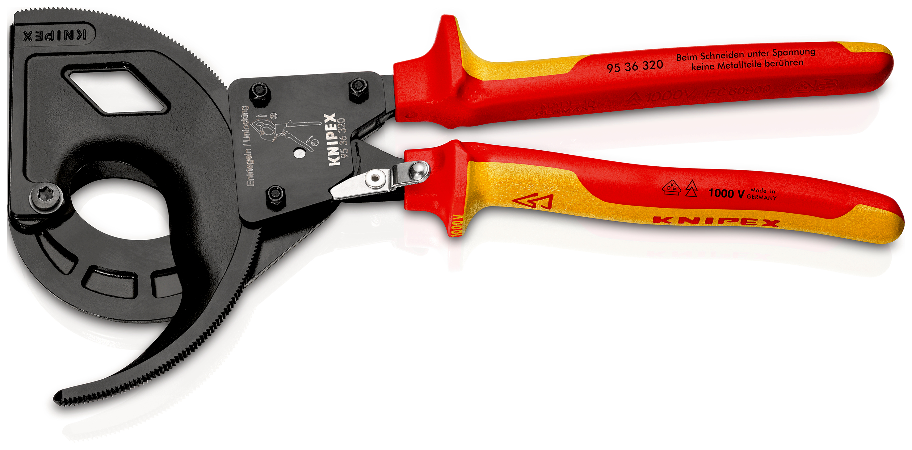 Knipex-Werk Kabelschneider isoliert, 320mm 95 36 320