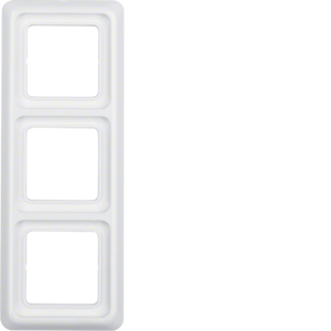 Berker Rahmen 3f.pws/gl mit Dichtung IP44 133009