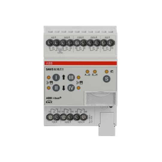 ABB Stotz S&J Schalt-/Jalousieaktor 8fach 10A, REG SAH/S8.10.7.1