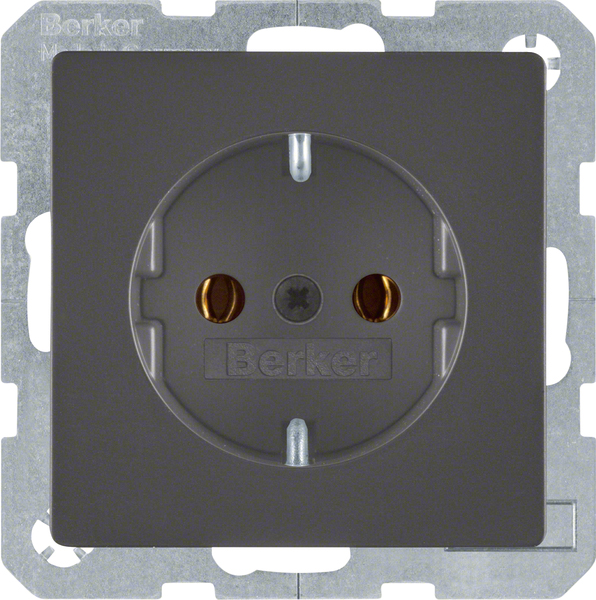 Berker SCHUKO-Steckdose anth/sa 47436086