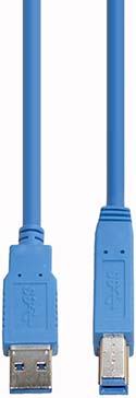 E+P Elektrik USB3.0 Verbindungskabel AB 2,5m,blau CC302/2