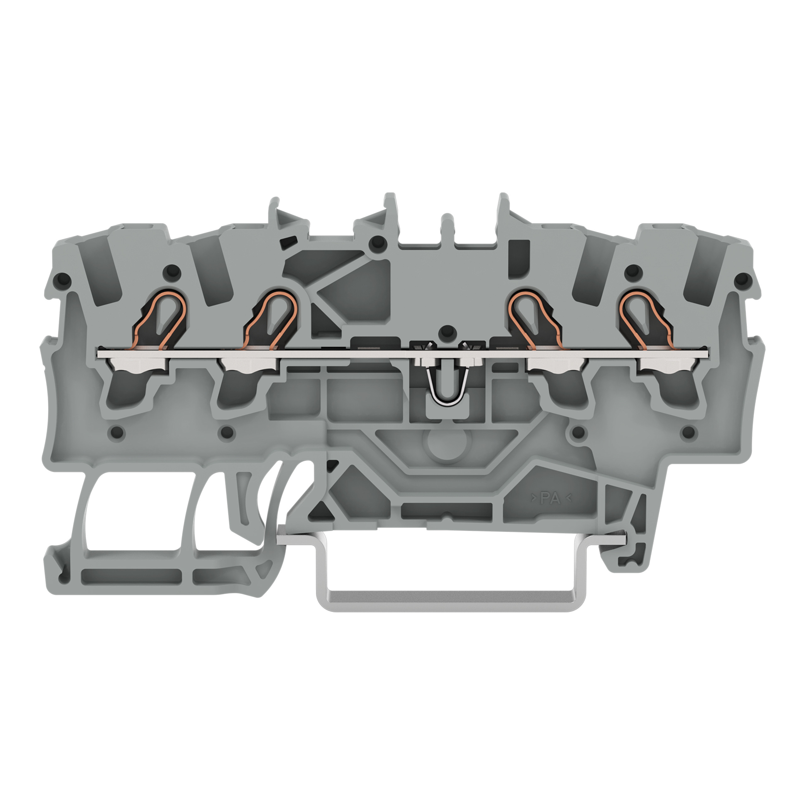 WAGO GmbH & Co. KG Durchgangsklemme 4-Leiter, TS 35 2001-1401