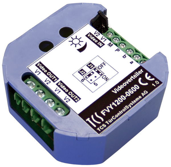 TCS Tür Control Videoverteiler 2fach UP VT 02-EB FVY1200-0600