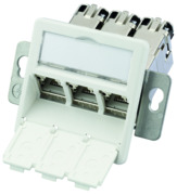 Telegärtner Modulaufn. AMJ-S 3fach T568A UP/50flexCat6A 100022966