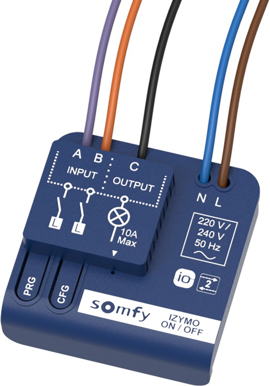 Somfy Unterputz-Empfänger Licht An/Aus io 1822649