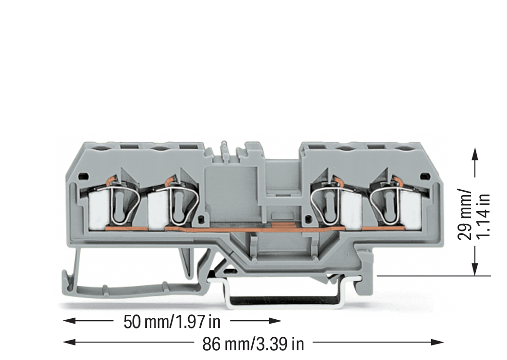 WAGO GmbH & Co. KG Durchgangsklemme gr 0,08-4qmm 281-652