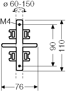 Hensel Mastbefestigung f. außenl. Befestig. KV MB 3