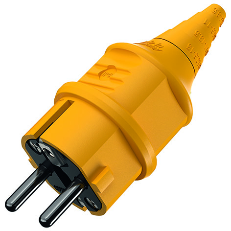 Mennekes Schuko-Stecker 16A,2p+E,230V,ge 10840