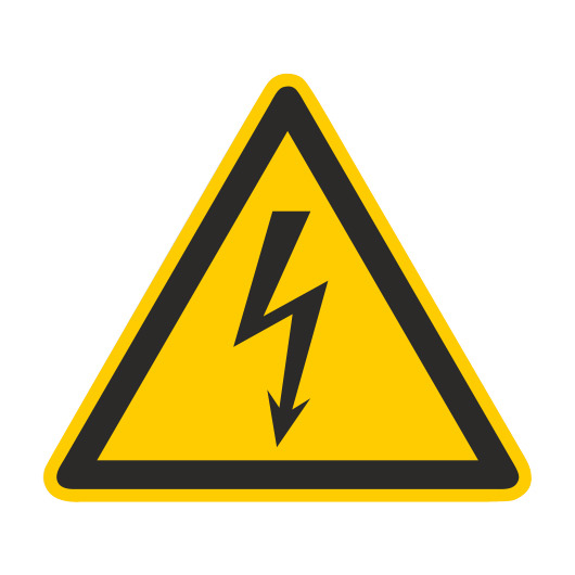 Cimco Werkzeuge WZ Warn. elektr. Spannung Gr. 100x100x1 182720