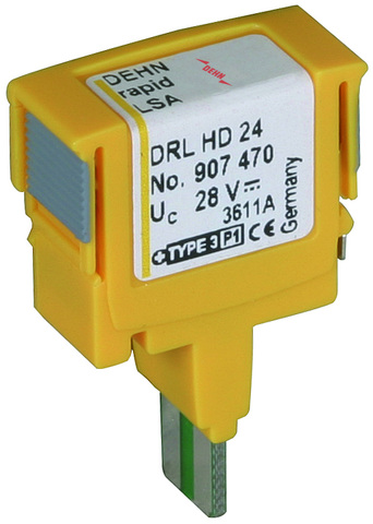 DEHN ÜS-Ableiter DEHNrapid LSA Schutzstecker DRL HD 24