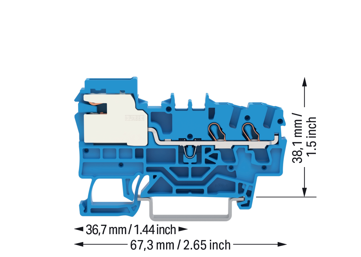 WAGO GmbH & Co. KG 2-Leiter-N-Trennklemme blau 2002-7214 WAGO GmbH & Co. KG 2-Leiter-N-Trennklemme blau 2002-7214