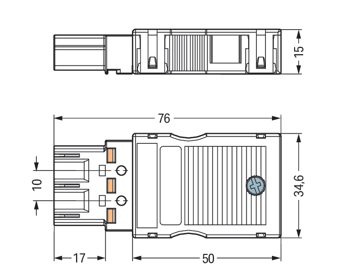 WAGO GmbH & Co. KG Stecker 2x0,5-4mmq schwarz 770-113