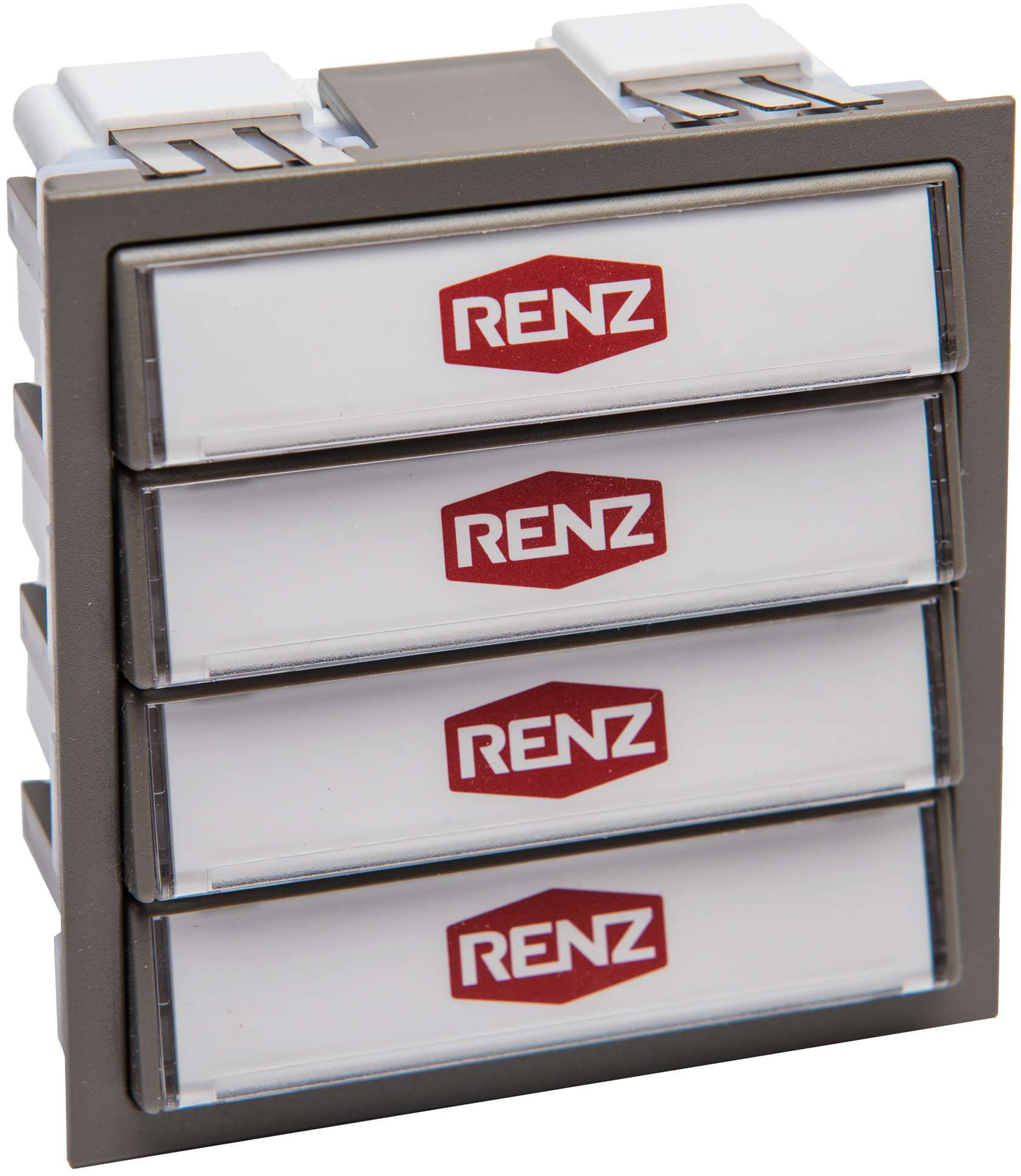 Renz Metallwaren. Klingelmodul mit 4 Klingeltaster 97-9-85272 gr