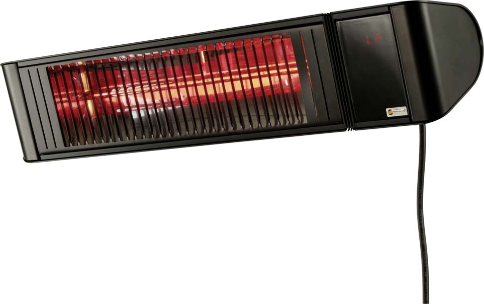 Vitramo Infrarot-Heizstrahler 2000W schwarz VC-EH2000S