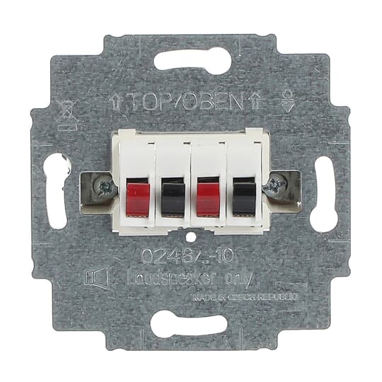 Busch-Jaeger Lautsprecher-Anschlussdose 2fach, alpinweiß 0248/04-101