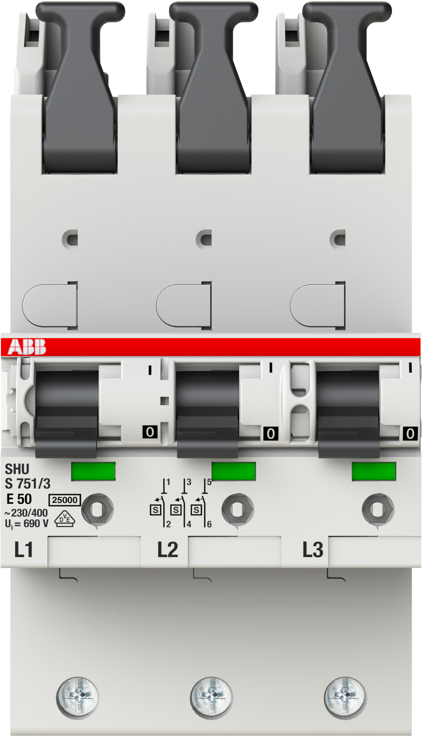 ABB Stotz S&J Hauptsicherungsautomat o.Schienenadapter S751/3-E50