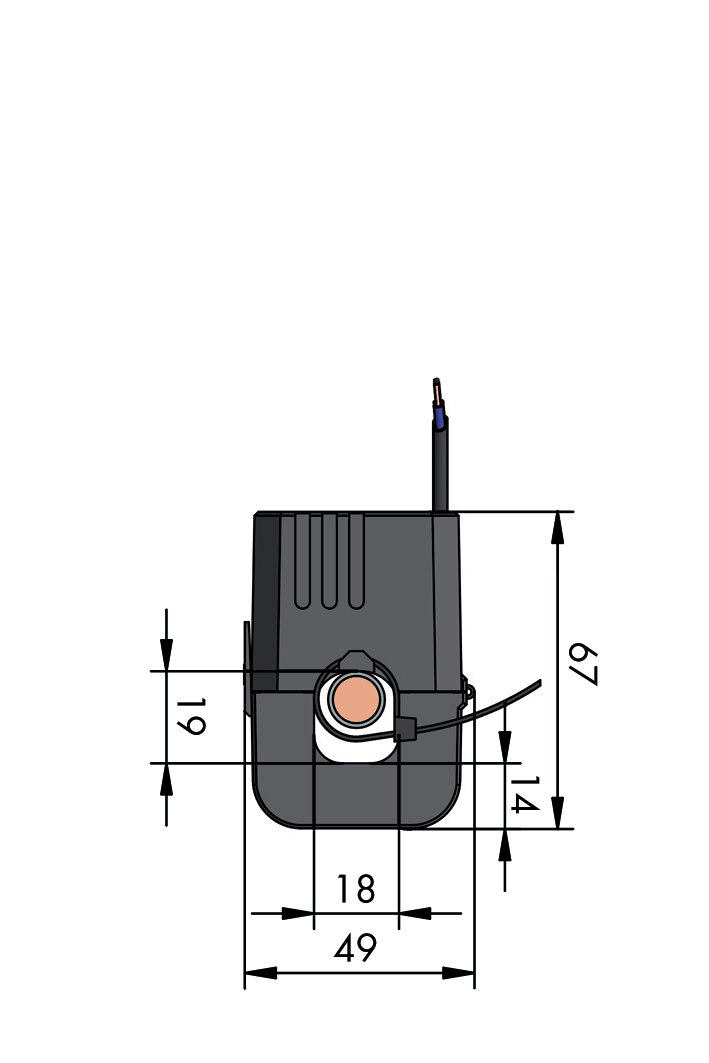 WAGO GmbH & Co. KG Kabelumbau-Stromwandler 150A/1A 0,2 855-4001/150-001