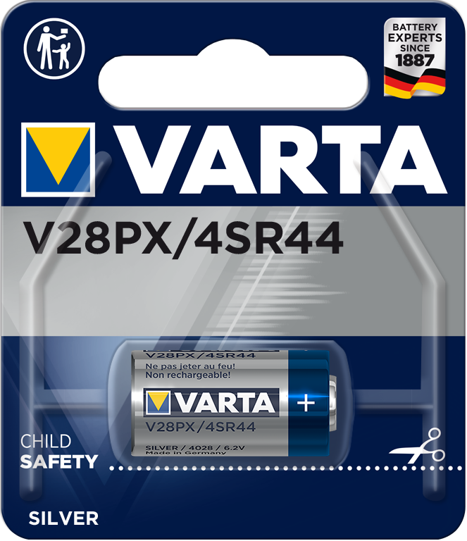 Varta Cons.Varta Batterie Electronics 6,2V/145mAh/Silber V 28 PX Bli.1