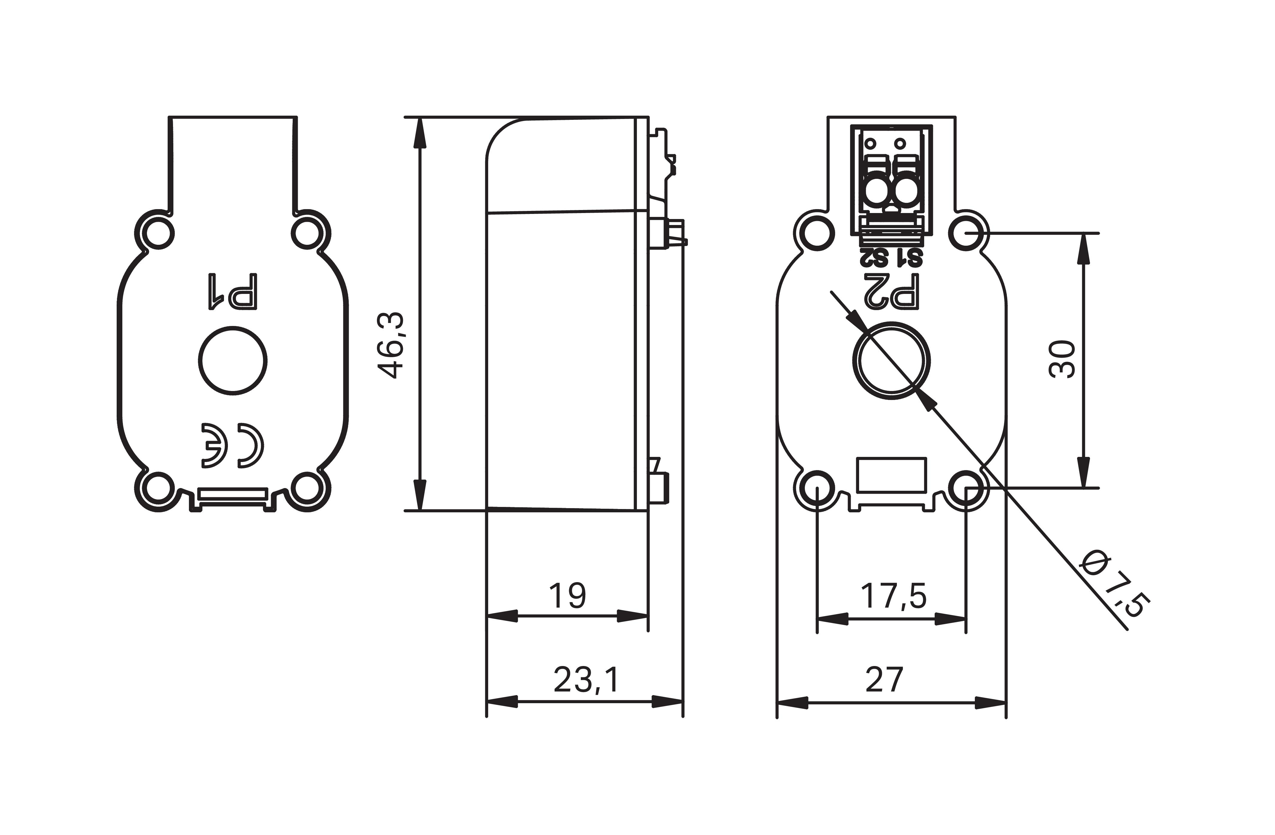 WAGO GmbH & Co. KG Aufsteck-Stromwandler 35A/1A 855-2701/035-001