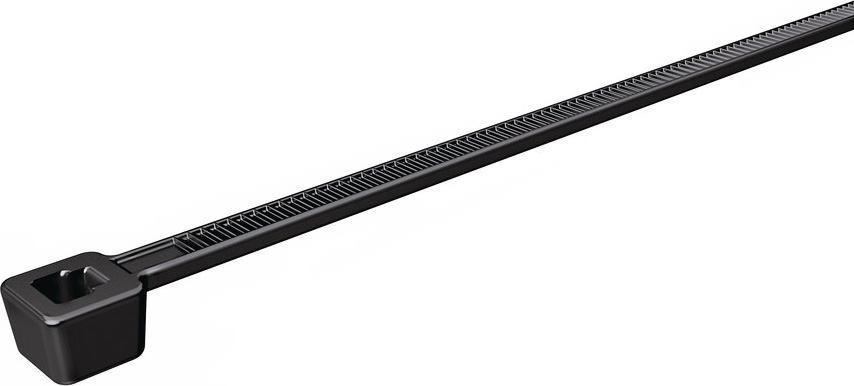 100 STK HellermannTyton Kabelbinder 2,5x100 schwarz T18R-N66-BK