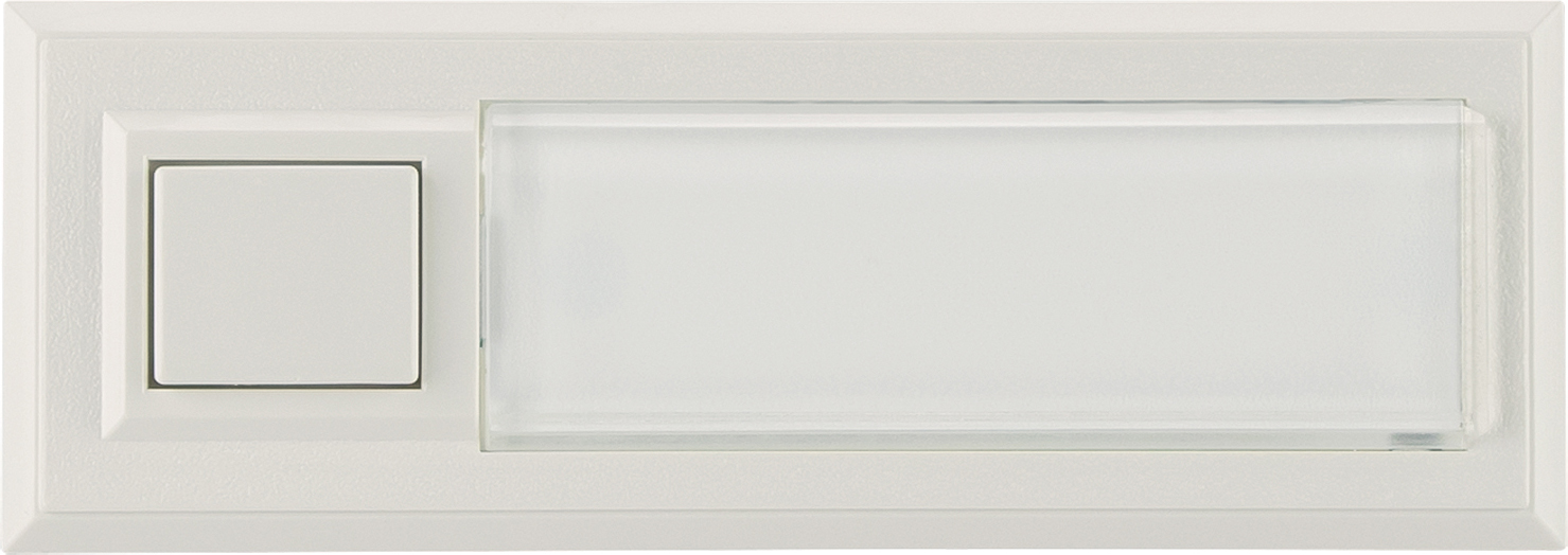 Grothe Klingeltaster AP 1fach 32x90x18mm,ws,o.bel. ETA 2122