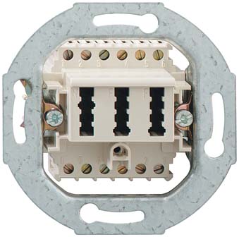 Rutenbeck Anschlußdose  TAE 2x6/6NFF Up0 rw