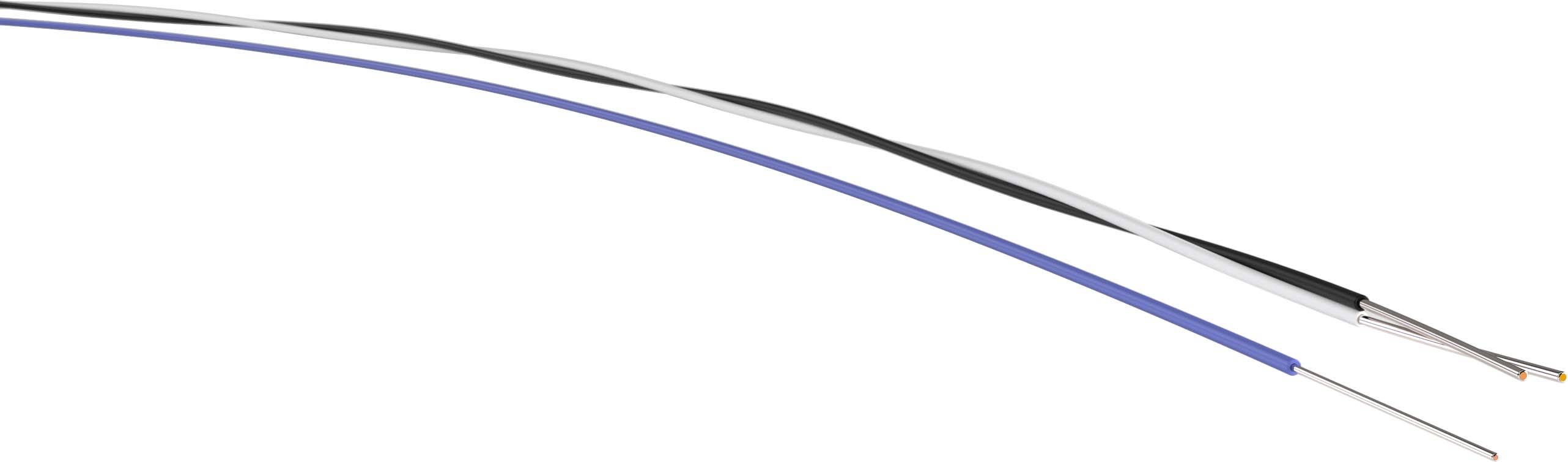 100M YV 2x0,6/1,1 ws/sw SpSchaltdraht