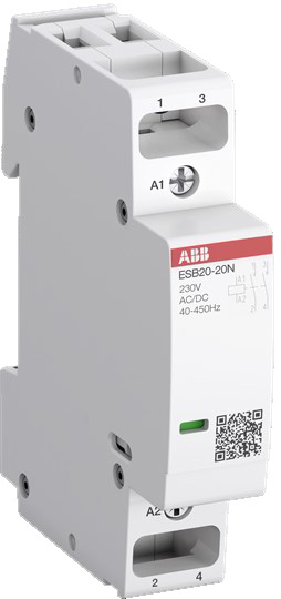 ABB Stotz S&J Installationsschütz 20A 2Ö 230V AC/DC ESB20-02N-06 R0602