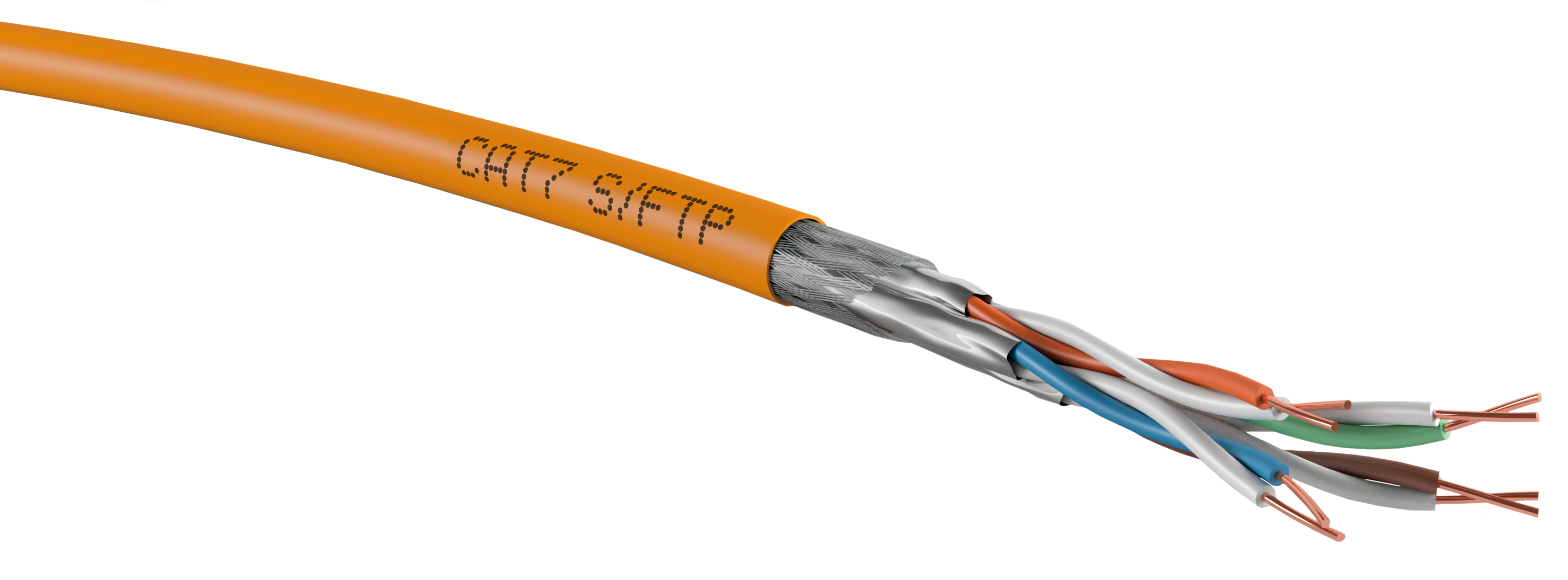 100 M Acome TN-7000-2 Kat.7 orange 8P S/FTP AWG23 R7480F-Cca-Ri100